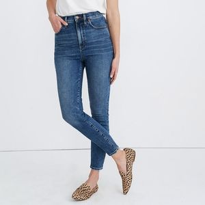 Madewell 11" High Rise Skinny Jeans Longridge Wash